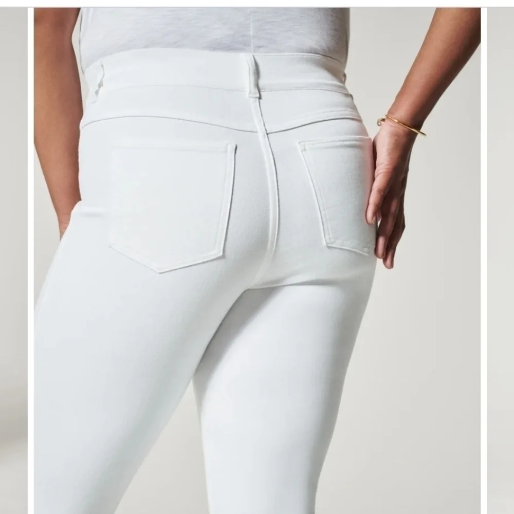 SPANX Ankle Skinny Jeans in White, sz 1x